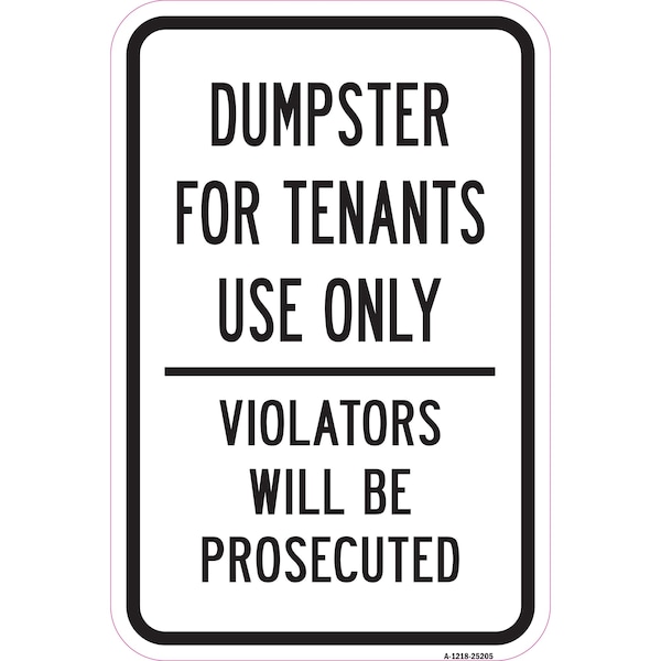 Signmission Safety Sign, 12 in Height, Aluminum, 18 in Length, 25205 A-1218-25205 - main
